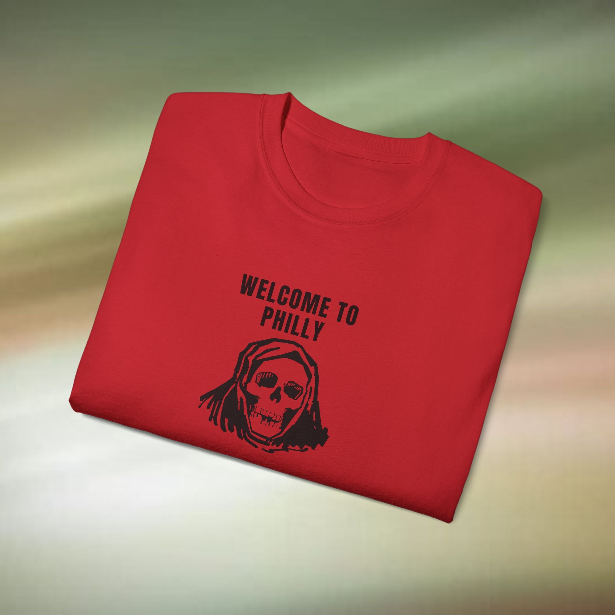 Welcome to Philadelphia Skull Tee | Philly Skull Shirt, Urban Gothic Tee