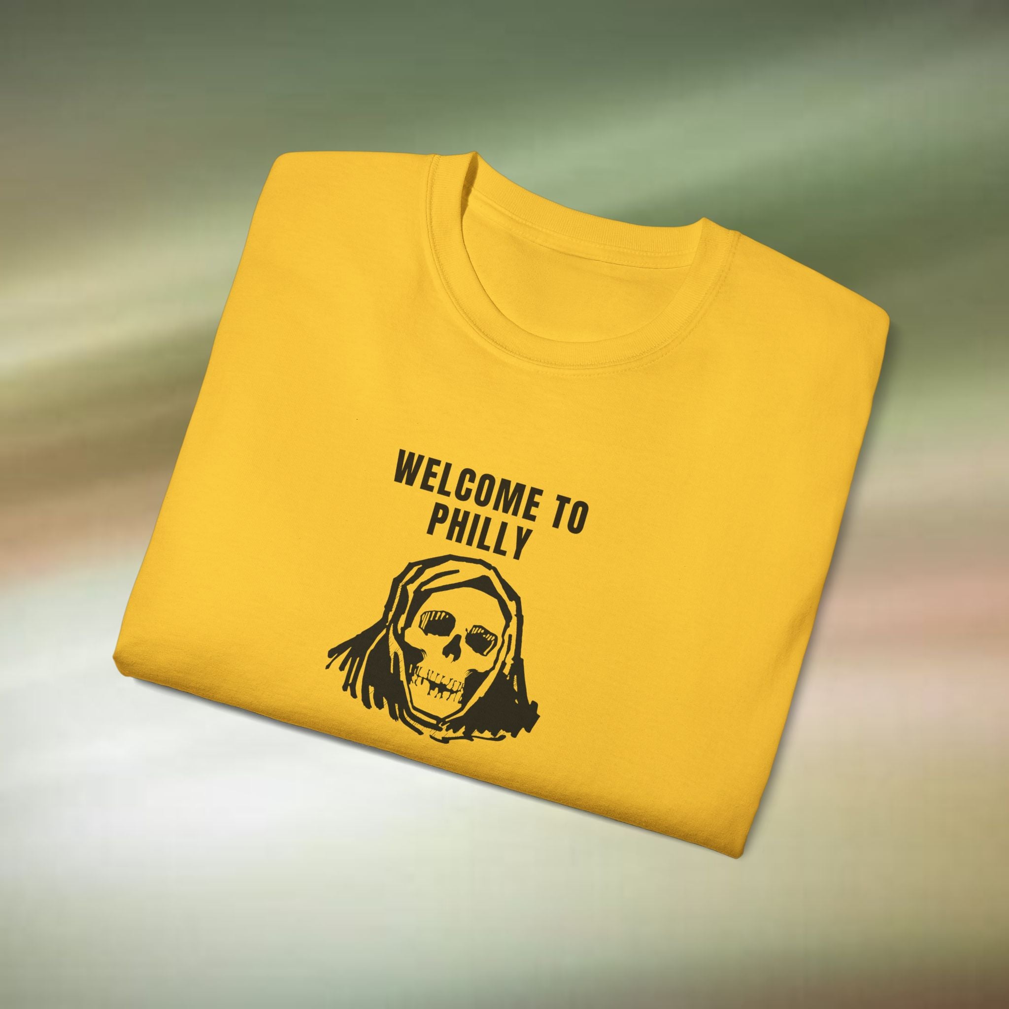 Welcome to Philadelphia Skull Tee | Philly Skull Shirt, Urban Gothic Tee