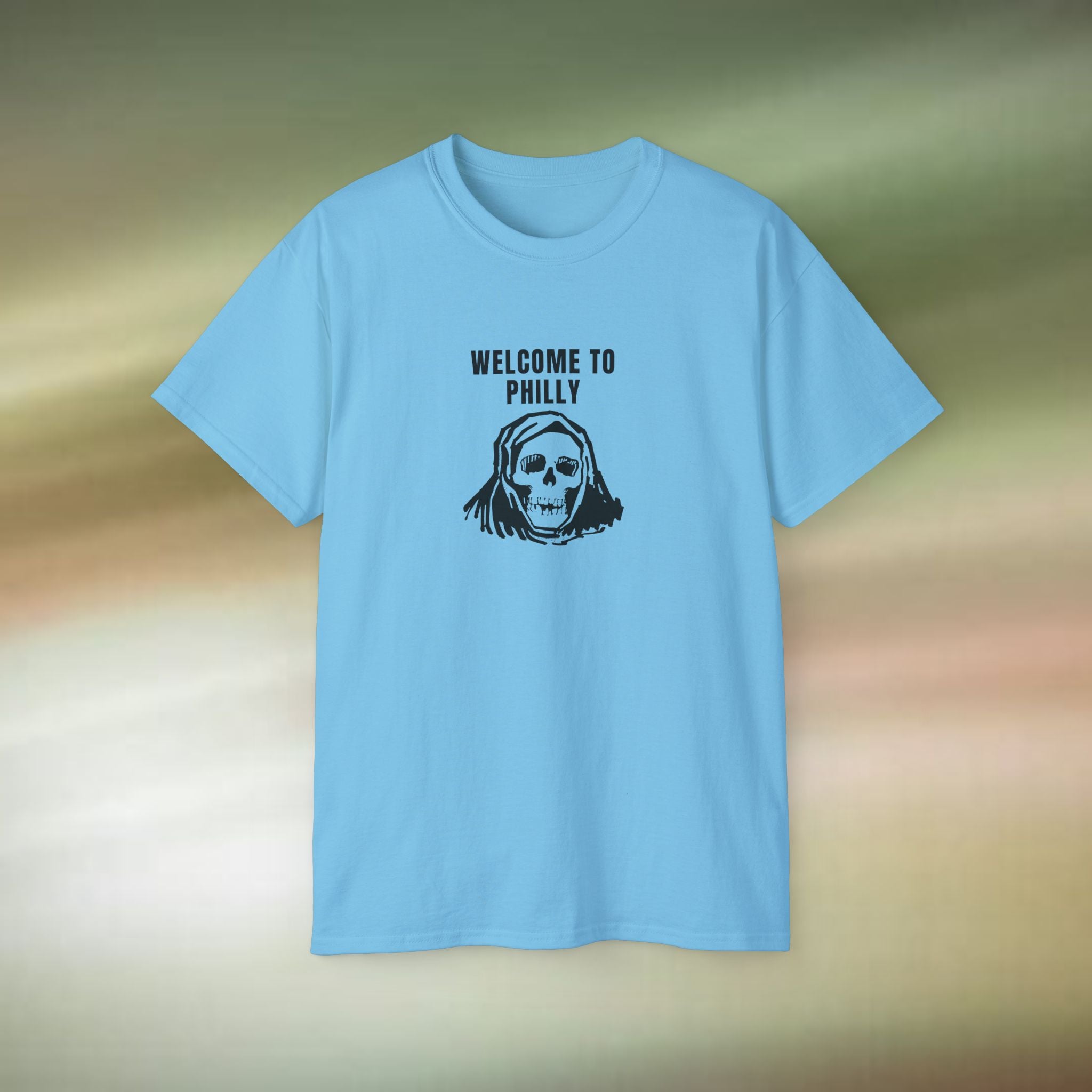 Welcome to Philadelphia Skull Tee | Philly Skull Shirt, Urban Gothic Tee