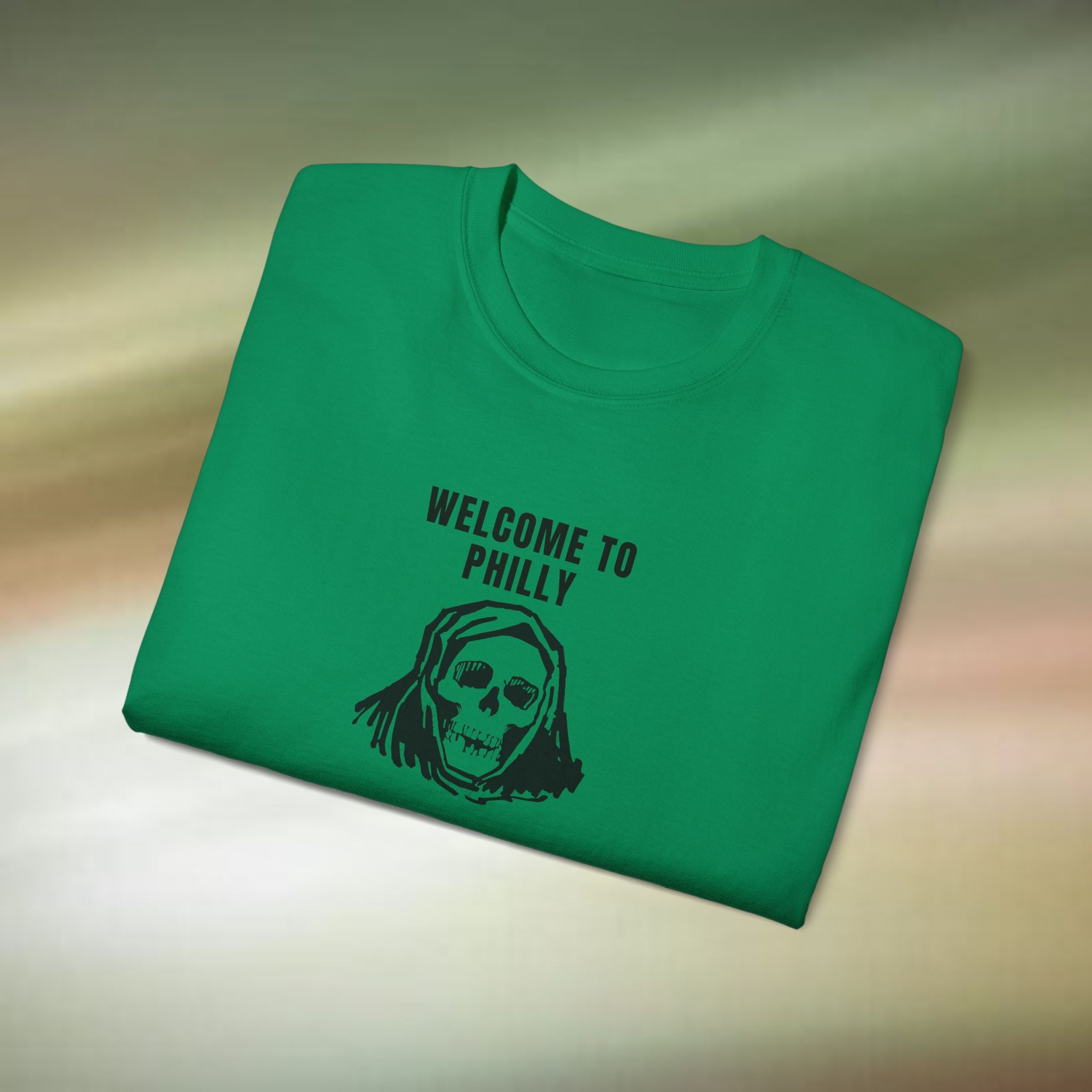 Welcome to Philadelphia Skull Tee | Philly Skull Shirt, Urban Gothic Tee