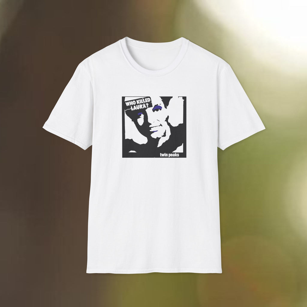 Who Killed Laura? Unisex Softstyle T-Shirt, Twin Peaks fan art