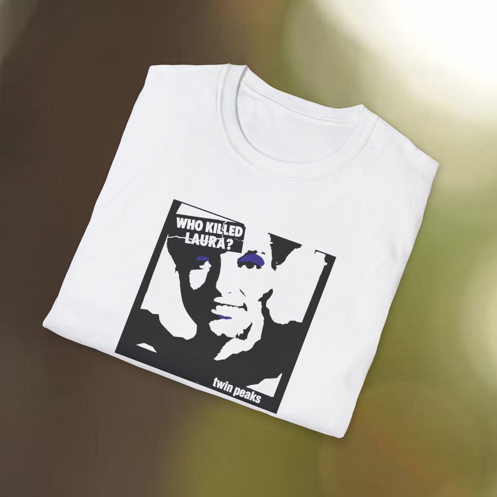 Who Killed Laura? Unisex Softstyle T-Shirt, Twin Peaks fan art