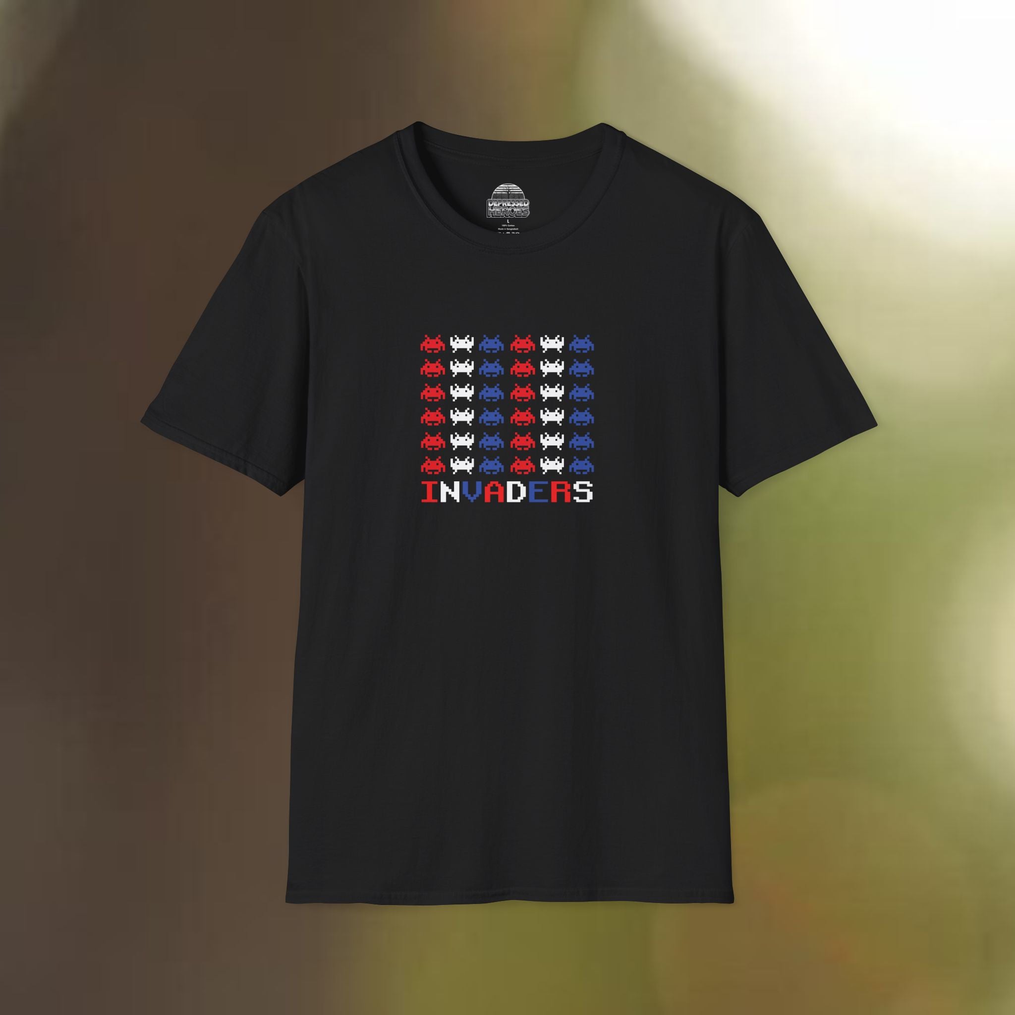 Invaders - Unisex Tee, Vintage Arcade Shirt, 80s Nostalgia Apparel, Fun Casual Wear