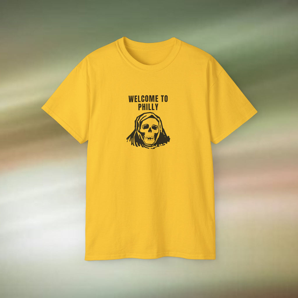 Welcome to Philadelphia Skull Tee | Philly Skull Shirt, Urban Gothic Tee