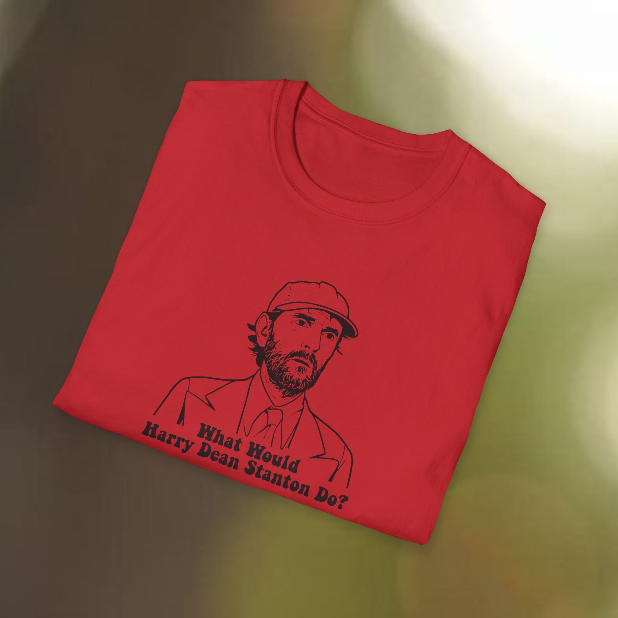 What Would Harry Dean Stanton Do? Unisex Softstyle T-Shirt, Casual Tee, Gift for Movie Lovers, Fun Apparel for All Occasions, Retro [...]