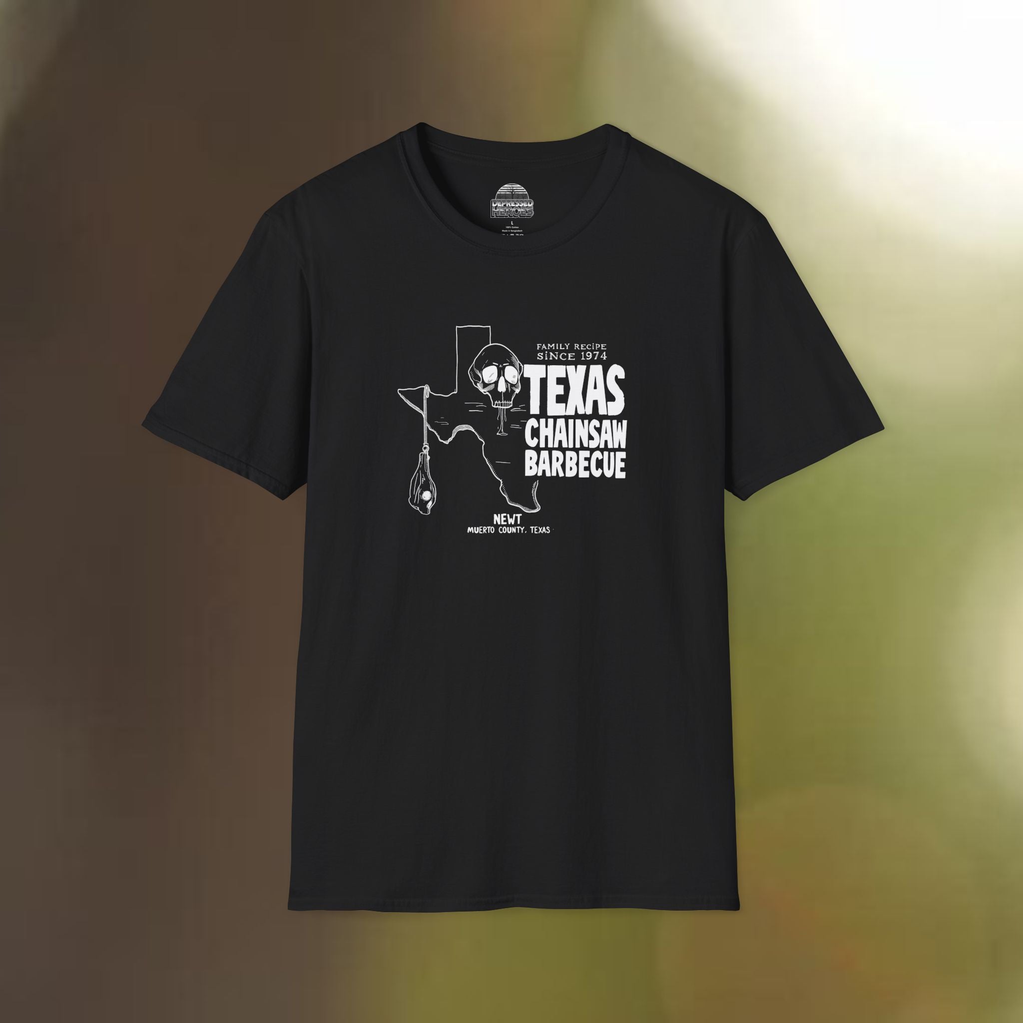 Texas Chainsaw Barbecue - Family Recipes Since 1974 Tee - Black