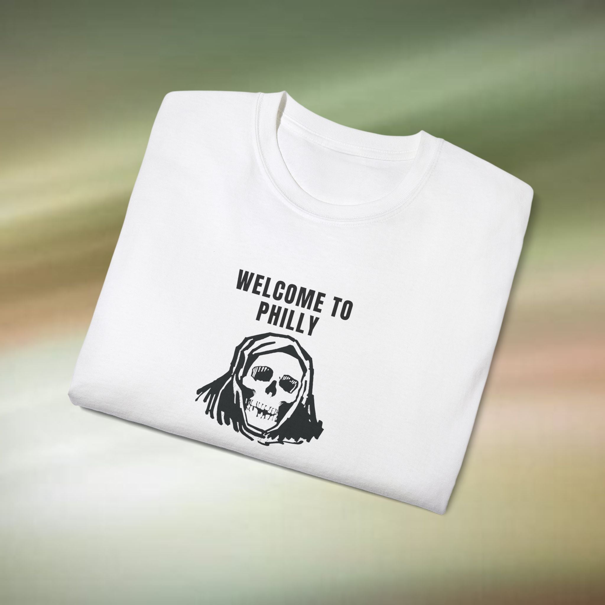 Welcome to Philadelphia Skull Tee | Philly Skull Shirt, Urban Gothic Tee