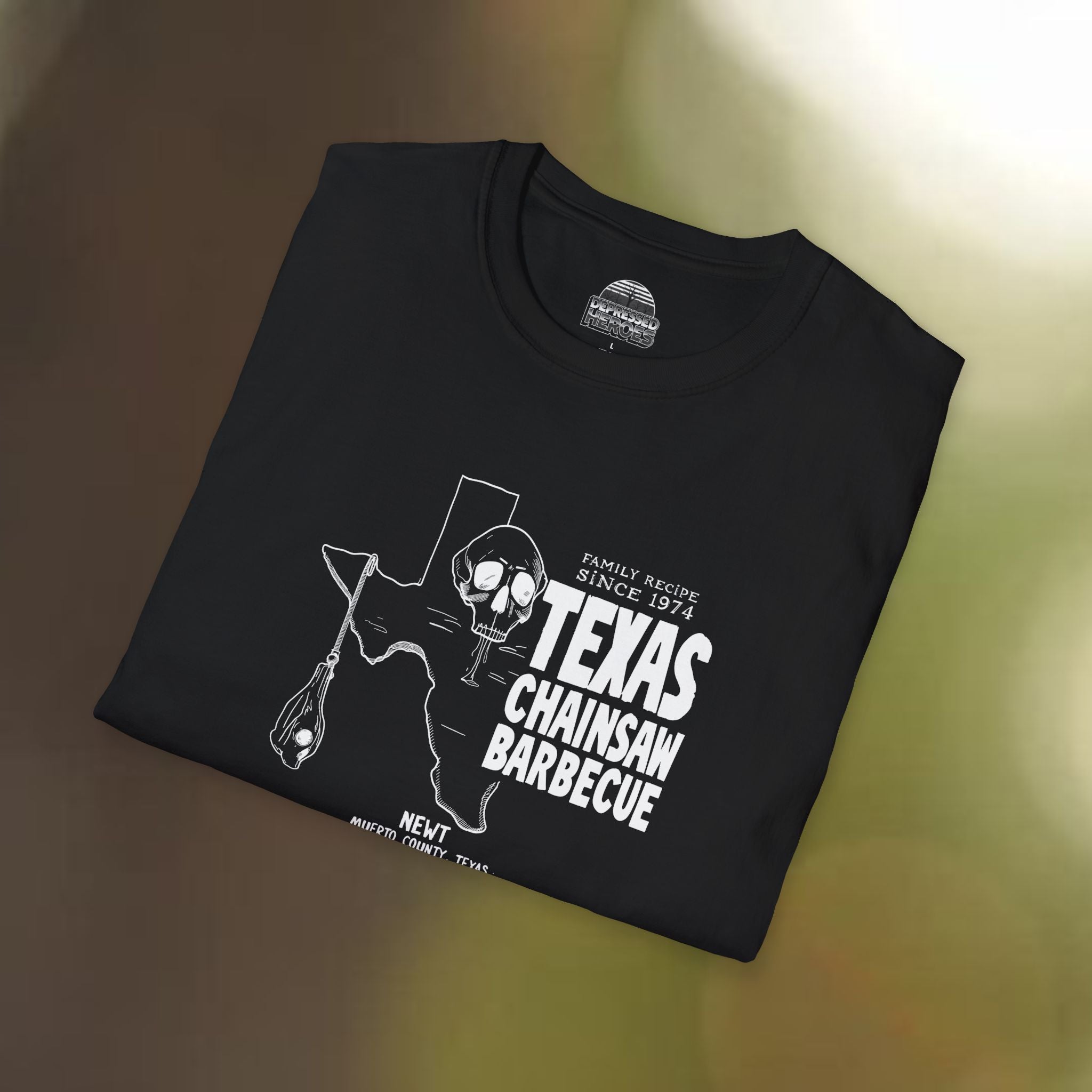 Texas Chainsaw Barbecue - Family Recipes Since 1974 Tee - Black